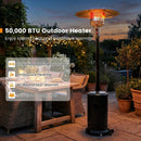 50 000 BTU Patio Propane Gas Heater with Stainless Steel Burner by LJGDeals