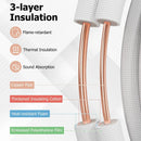 50 Feet Mini Split Line Set with 1/4 Inch and 3/8 Inch O.D. Copper Pipes Tubing by LJGDeals