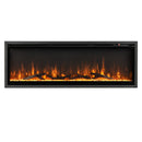 Electric Fireplace in-Wall Recessed with Remote Control and Adjustable Color and Brightness