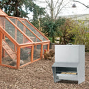 Wall Mount Galvanized Chicken Feeder 50 Pounds Capacity-Silver by LJGDeals