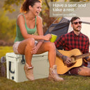50 QT Rotomolded Cooler Insulated Portable Ice Chest with Integrated Cup Holders by LJGDeals