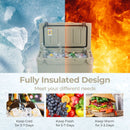 50 QT Rotomolded Cooler Insulated Portable Ice Chest with Integrated Cup Holders by LJGDeals