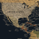 Personalized Family Travel Map Canvas – Custom Framed Push