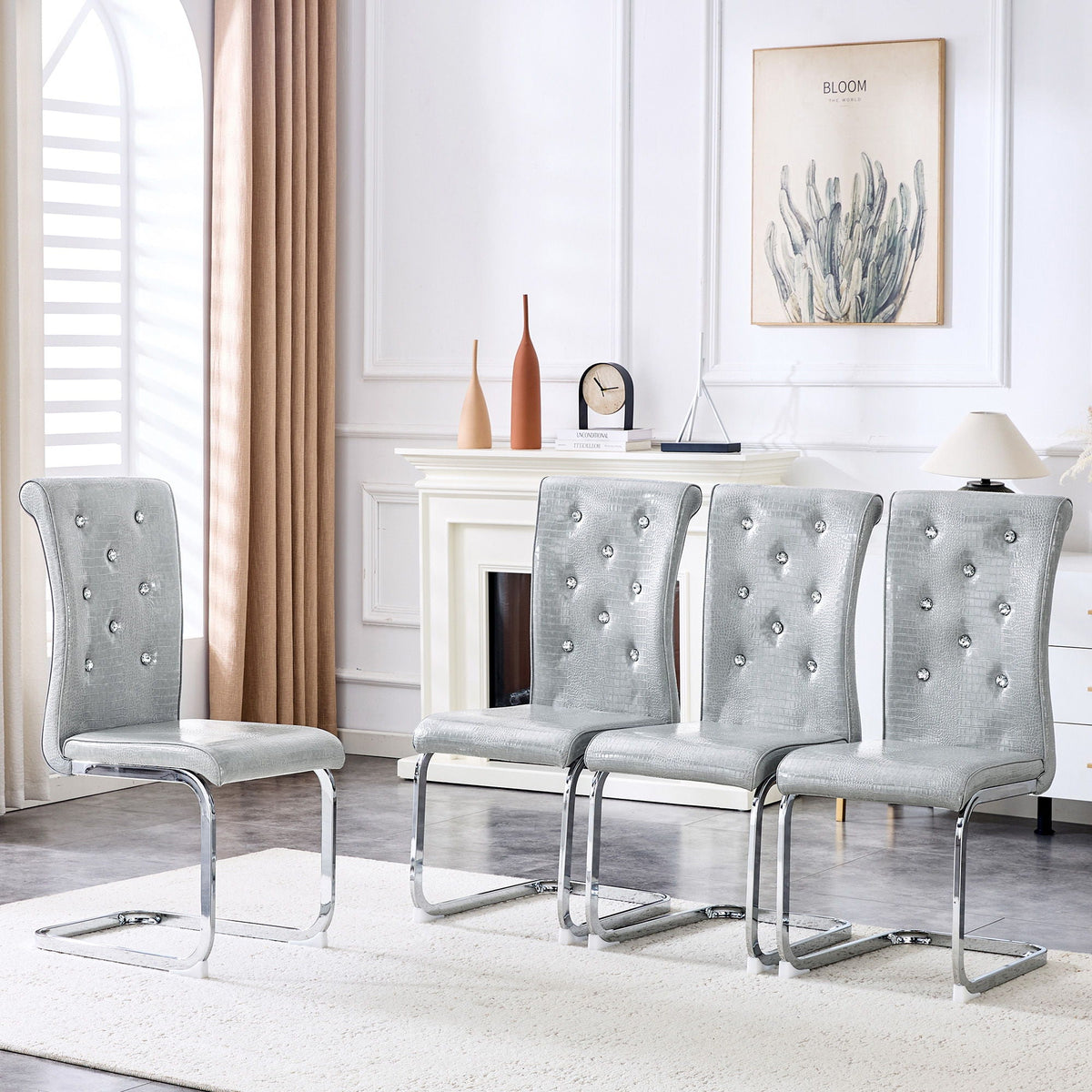 Elegant Design Upholstered Dining Chairs, photo 13 of 24