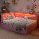 Upholstered Platform Bed With USB Ports And LED Belt by HouseOfZazla