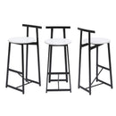 Modern Bar Stools With Backrest For Kitchen (Set of 3) by HouseOfZazla