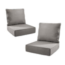 6 Inch Thick Outdoor Chair Cushion Set - Gray