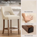 Counter Height Bar Stools Set of 2 with Cutout Back