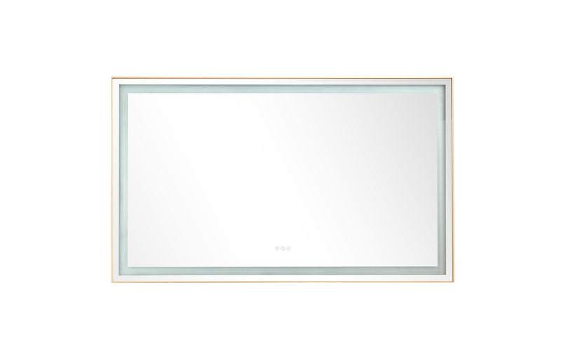 60x36 LED Lighted Bathroom Wall Mounted Mirror with High Lumen+Anti-Fog Separately Control