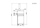 Black Gas Grill Four Burners Grill-B Stainless Steel Outdoor Kitchen Islands