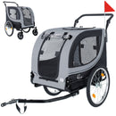 2-in-1 Bike Trailer & Pet Stroller for Dogs up to 100lbs by HouseOfZazla