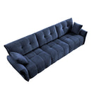 Modern Sofa & Pillows, Textured Cover, High Rebound Cushions by HouseOfZazla