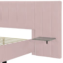 Upholstered Platform Bed With Big Headboard by HouseOfZazla