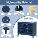 Elegant Vintage Bathroom Vanity With Sink and Soft Closing Drawers by HouseOfZazla