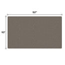 13' X 7.7' Outdoor Pergola Sun Shade Cover Cloth Patio Canopy Hdpe Permeable With Grommets - Brown by HouseOfZazla