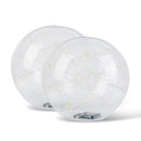 2Pcs Floating Pool Lights 14in Solar Powered Pool Balls IP68 Waterproof InflatableÊPool Decoration Lights with Remote Control 3 Light Modes Timer Adju