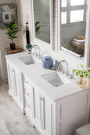 James Martin De Soto 72" Double Bathroom Vanity, Bright White