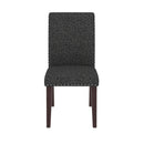 Upholstered Dining Chair With High Back Design (Set of 2) by HouseOfZazla