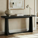 Farmhouse Console Table with Tray Top Design, Solid Wood Frame by HouseOfZazla