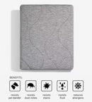 BedGear AIR-X Mattress Protector - Grey, Split Cal King (2pc)