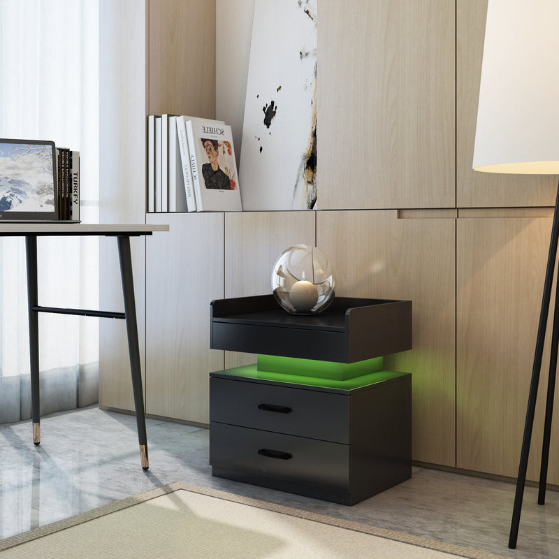 1 Set Nightstand with Adjustable LED Strip Light, photo 8 of 10