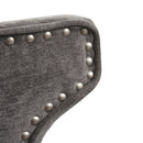 360 Degree Swivel Counter Stool With Silver Detailing by HouseOfZazla