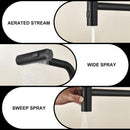Kitchen Waterfall Faucet With Pull Down Sprayer, Single Handle, 360 Degree Rotating by HouseOfZazla