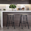 Simeon - Multifunctional Metal Stool With Wood Seat by Unique Piece Furniture