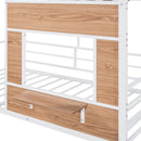 Loft Bed With Roof, Window, Guardrail, Ladder by HouseOfZazla