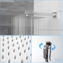 10" Square Dual Shower Head System Wall Mounted With Rough In Valve Modern Bathroom Fixture by HouseOfZazla