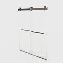 Frameless Double Sliding Soft-Close Shower Door, 3 / 8" (10Mm) Thick SGCC Tempered Glass Door, Matte by HouseOfZazla
