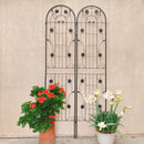 2 Pack Metal Garden Trellis 86.7" x 19.7" Rustproof Trellis for Climbing Plants by HouseOfZazla