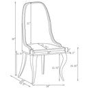 Luxury Upholstered Back Dining Chairs (Set of 2) by HouseOfZazla