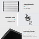 Modern Quartz Kitchen Sink Undermount Granite Composite
