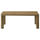 Castlewood 2-piece Cocktail Coffee Table Set Brown Oak