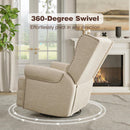 Extra Wide Swivel Recliner Glider Chair With Footrest by HouseOfZazla