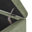 Wendover Elegant Tufted Storage Bench With Lift-Up Top And Birch Wood Legs by HouseOfZazla