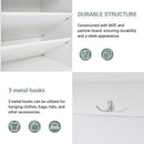 5-in-1 Entryway Bench with Coat Rack, Cushion and 3 Sturdy Hooks, 47.2" Wide Hall Tree with Shoe Storage Bench for Hallway, Entryway, Living Room