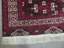 7' X 10' Antique Handmade Yamud Turkoman Wool Rug Excellent