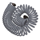 50' Gray Coil Hose w/8-Pattern Plastic Nozzle 27560