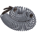 25' Gray Coil Hose w/8-Pattern Plastic Nozzle 26382