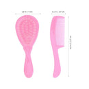 HEALLILY Kids Comb Baby Hair Brush and Comb Set for Newborn Scalp Grooming Product for Infant Toddler Kids (Pink) by TinyTreasures Baby Boutique