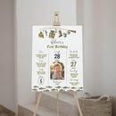 Generic Personalized Fishing Milestone Board, Big One 1St Birthday Milestone Poster, O-Fish-Ally Birthday Photo Milestone Sign, Design 016 by TinyTreasures Baby Boutique
