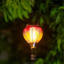 DREAMSOUL Hot Air Balloon Solar Lantern, Glass Outdoor Lantern Hanging Solar Lanterns Outdoor Waterproof for Patio Porch Garden Decor by GreenHaven Gardens