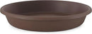 The HC Companies 16 Inch Round Plastic Classic Plant Saucer - Indoor Outdoor Plant Trays for Pots - 16"x16"x3" Chocolate by GreenHaven Gardens