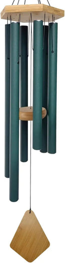 Wind Chimes Outdoor Deep Tone, Wind Chimes for Outside, Memorial Wind Chimes with Hook as Gifts for Mother's Day/Housewarming/Christmas, Patio, Garden, Yard, Home Décor. Green by CozyNest Decor