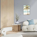 LURENCZH Tropical Beach Canvas Wall Art Seaside Palm Tree Picture Wall Decor Ocean Scenery Painting Prints for Bathroom Decor Framed(Beach-1,28.00" x 42.00") by CozyNest Decor