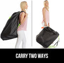 GORILLA GRIP Car Seat Travel Bag for Airplane Gate Check, Easy Carry Backpack Bags Cover Carseats, Infant Baby Carriers and Toddler Booster Seats for Airport, Child Air Travels Essential, Fluorescent by TinyTreasures Baby Boutique