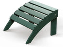 GREENVINES Adirondack-Ottoman | HDPE Plastic | Outdoor Footrest | All Weather | Foot Rest | Foot Stool | Forest | for Adirondack Chair | for Patio Backyard Pool by CozyNest Decor