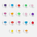 150 Pcs 18 Styles Mini Resin Luminous Mushrooms, Glow in The Dark Little Resin Mushroom for Garden Landscape Bonsai Craft Ornament by GreenHaven Gardens